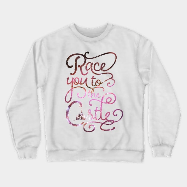 Race You To The Castle Crewneck Sweatshirt by SolarFlare